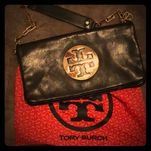 Tory Burch Reva Logo Clutch w/ dust bag